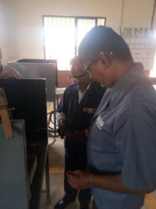 Mr.Karthikeyan Practicing Gas Welding