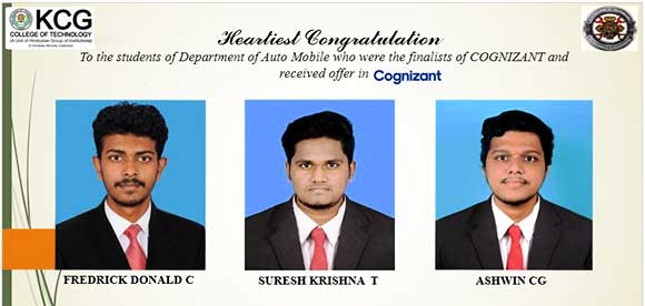 Students Placed In Cognizant 2021