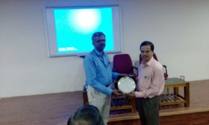 Principal felicitation to Dr. K.V. Gangadharan