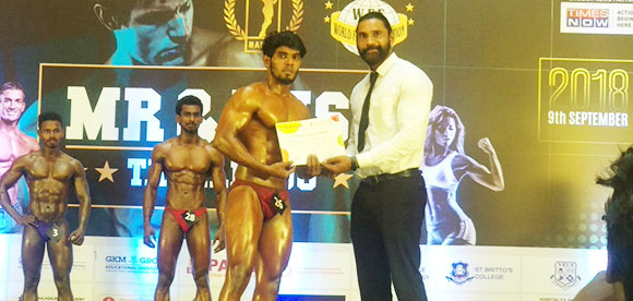 Santhosh Kumar P Of Final Year CSE Awarded Mr.TamilNadu And Competing For Mr.India Competition 2019 In The Chennai International Youth Fest