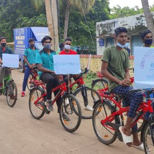 Cylothon By KCG Students For The Karapakkam Residents