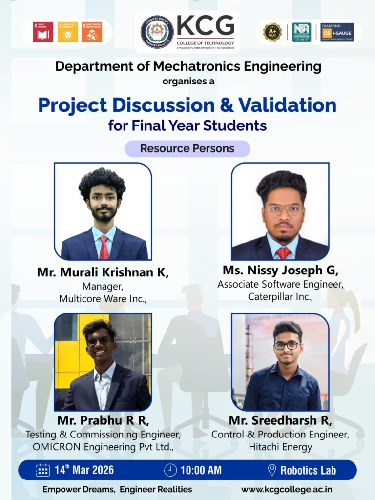 Panel Discussion & Validation for Final Year Students